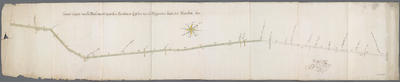 A-4681 Gront-caerte vande Treckvaert tusschen Haerlem en Leijden vande Margrieten laen tot Haerlem toe, 1656
